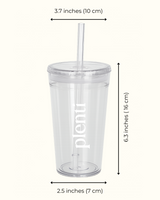 Vaso Reusable de plastico BPA-Free - 16oz (450 ml)