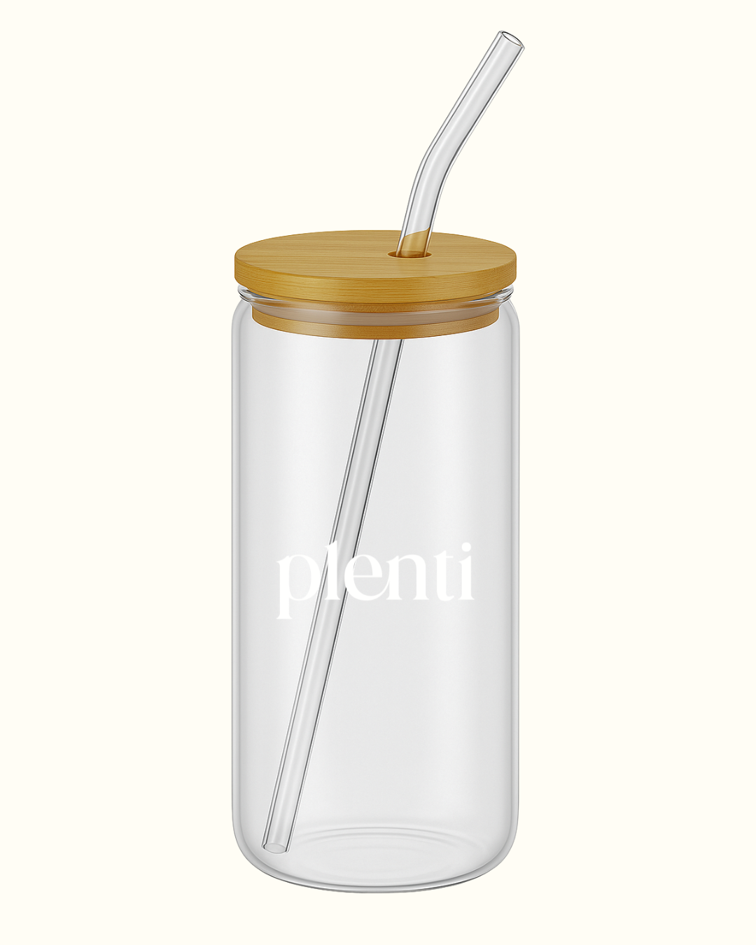 Vaso Reusable de vidrio 20oz (aprox. 591 ml)