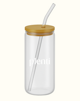 Vaso Reusable de vidrio 20oz (aprox. 591 ml)
